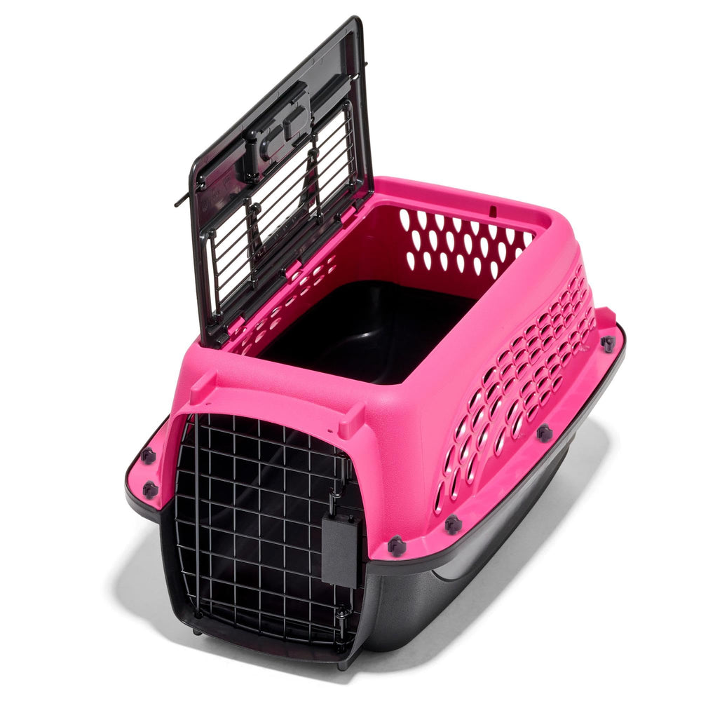 Petmate cage petit chien avec poignée pliante pour le transport.