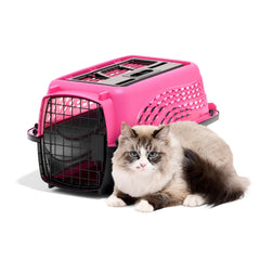 Petmate cage petit chien avec porte supérieure, pratique pour le chargement.