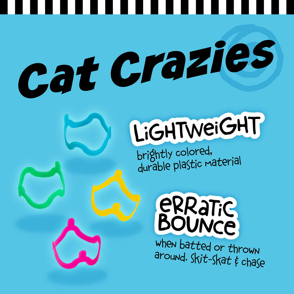 Jouet Cat Crazies Petmate en plastique durable pour chats actifs.