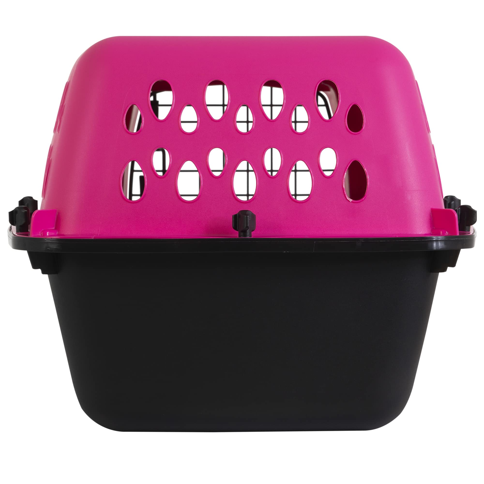 Petmate chenil chien fashion rose ventilation quatre côtés pour le confort.