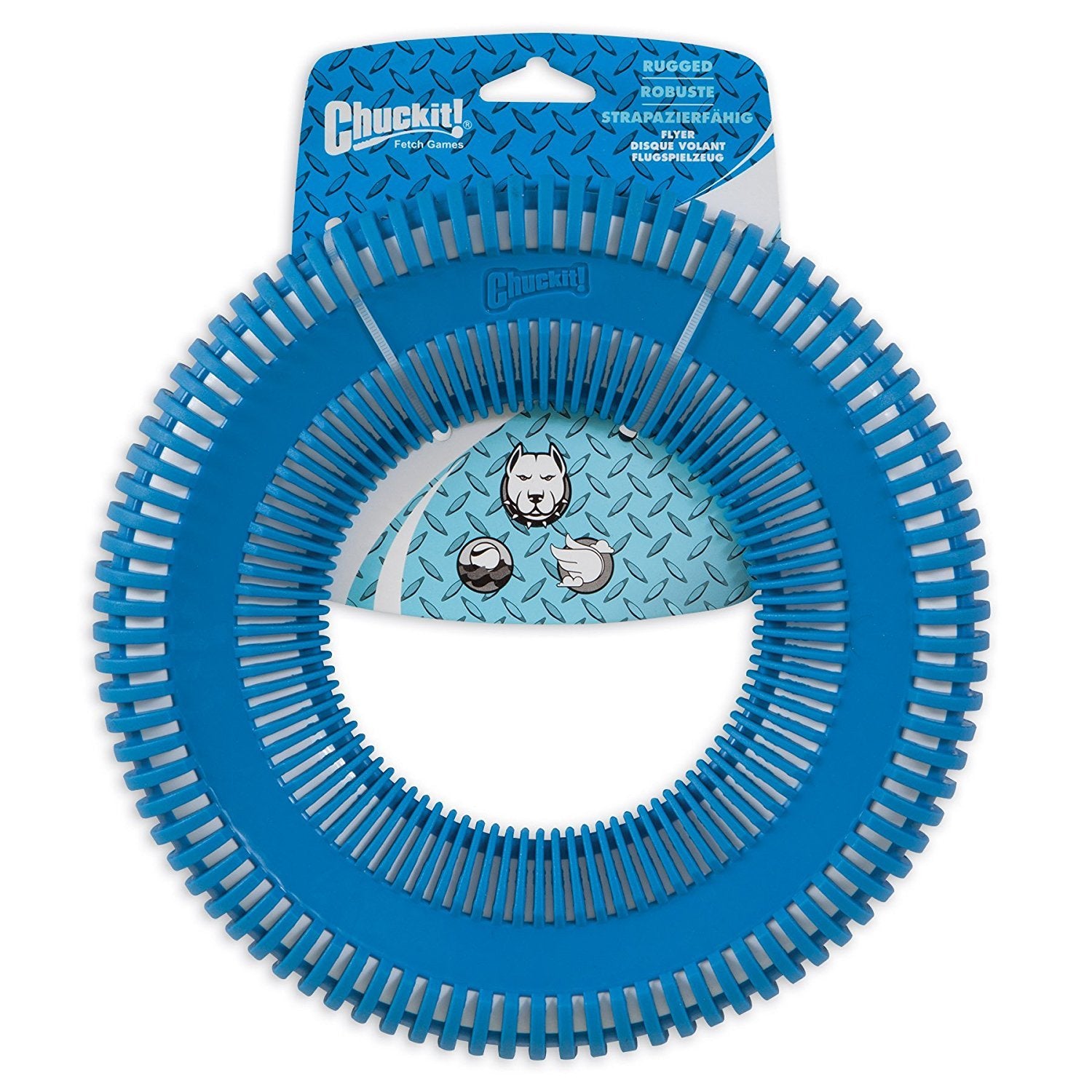 Chuckit Rugged Flyer, forme ergonomique facilitant l’attrape et la reprise.