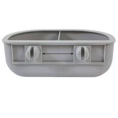 Petmate Double Diner s’adapte aux cages variées, gris petit.