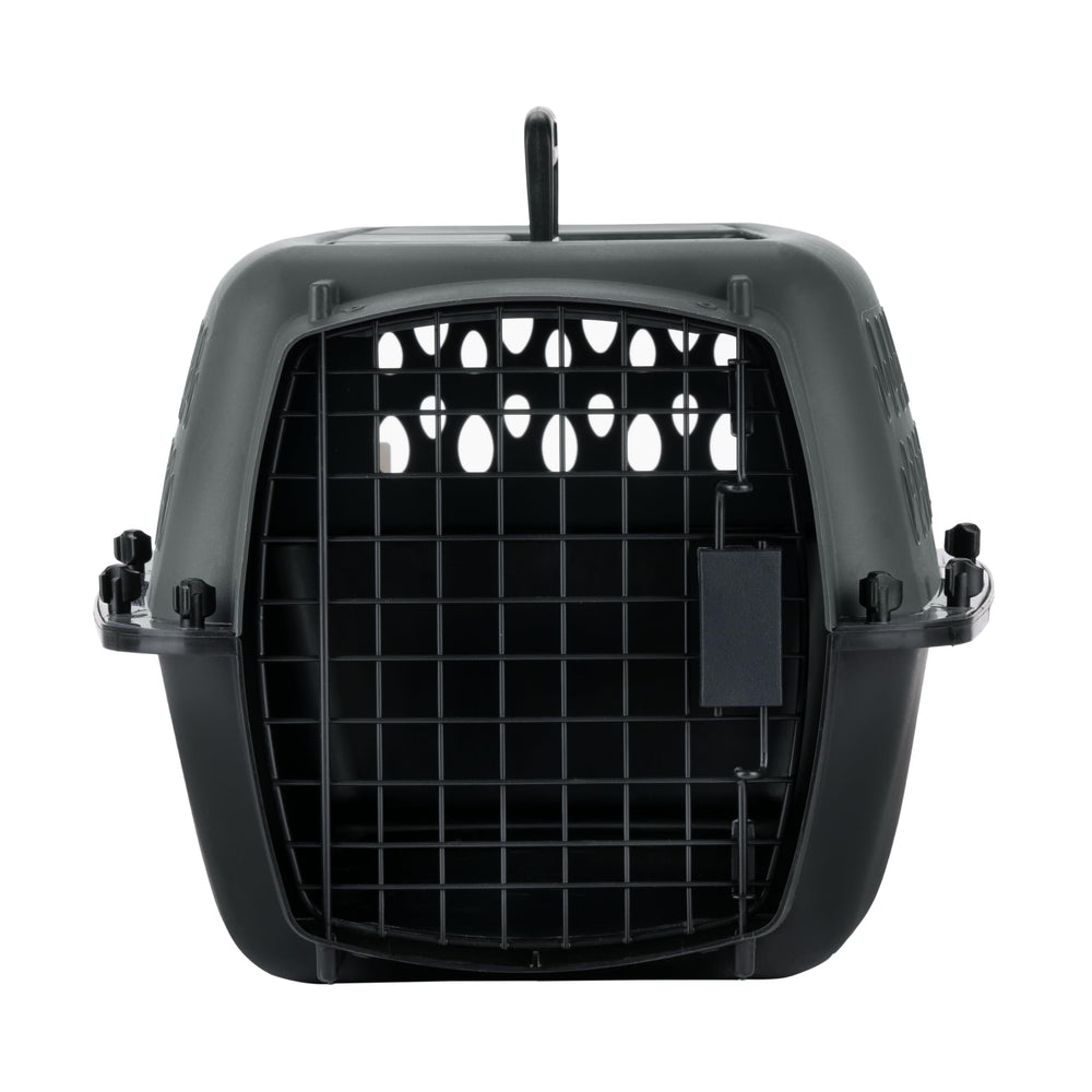 Petmate caisse pour chien 23po, extérieur gris sombre, transport sûr jusqu'à 15 livres.