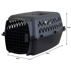 Petmate intérieur 21 po x 13,5 po x 11,5 po, espace adapté pour le confort.