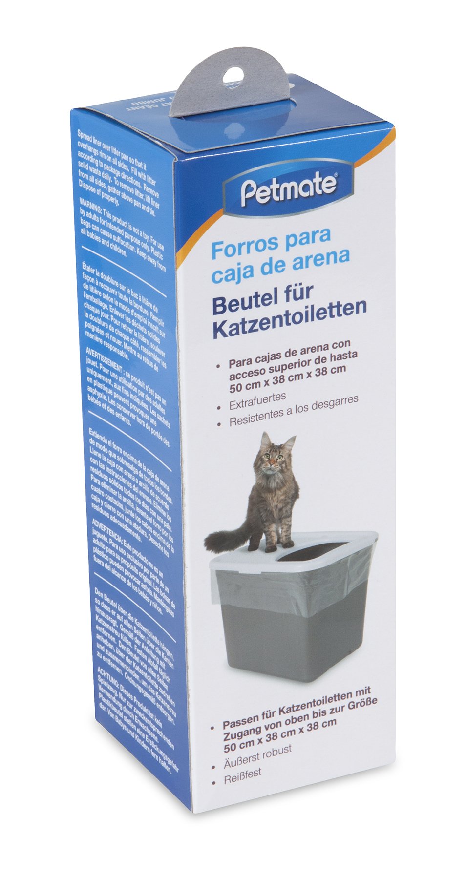 Liner Petmate pour panier à litière à entrée supérieure, robuste face aux griffes et pratique en déplacement