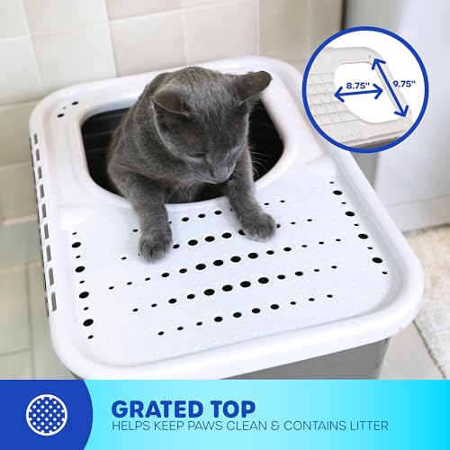Petmate Litiere-grille-pieds, capture les grains et protege le sol.