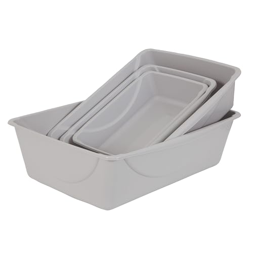 Petmate litière ouverte pour chat – base ample pour contenir la litière.
