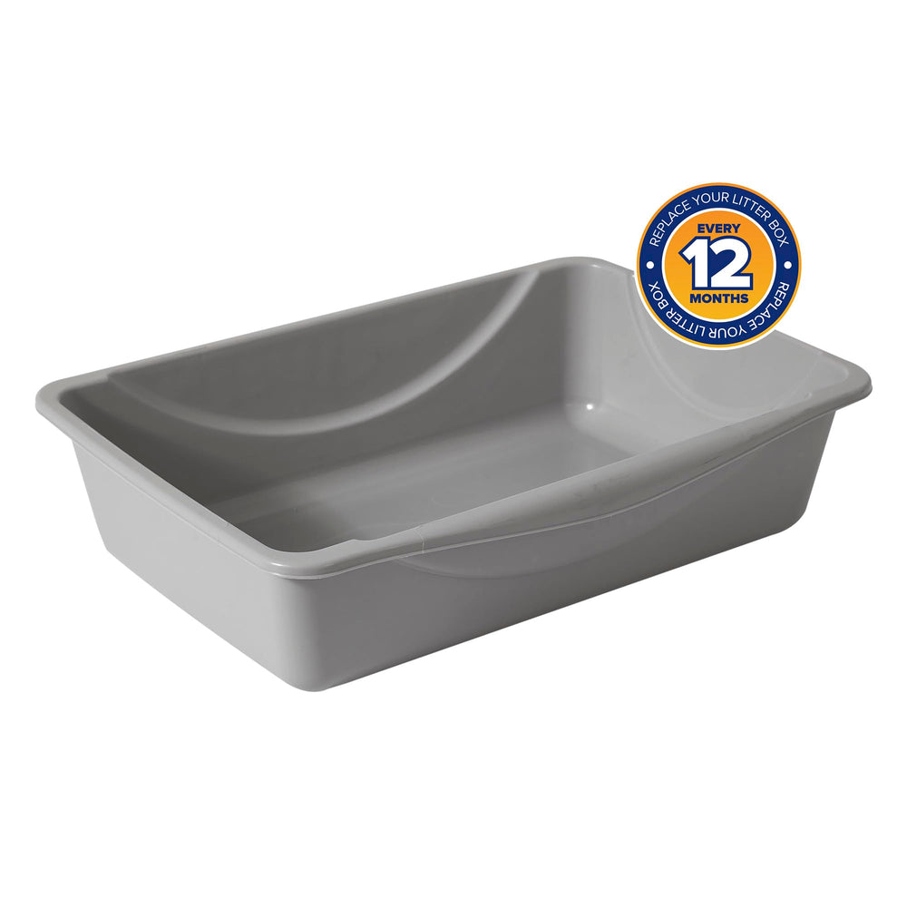 Petmate Litière Pan matériau durable résiste à l’usure quotidienne.