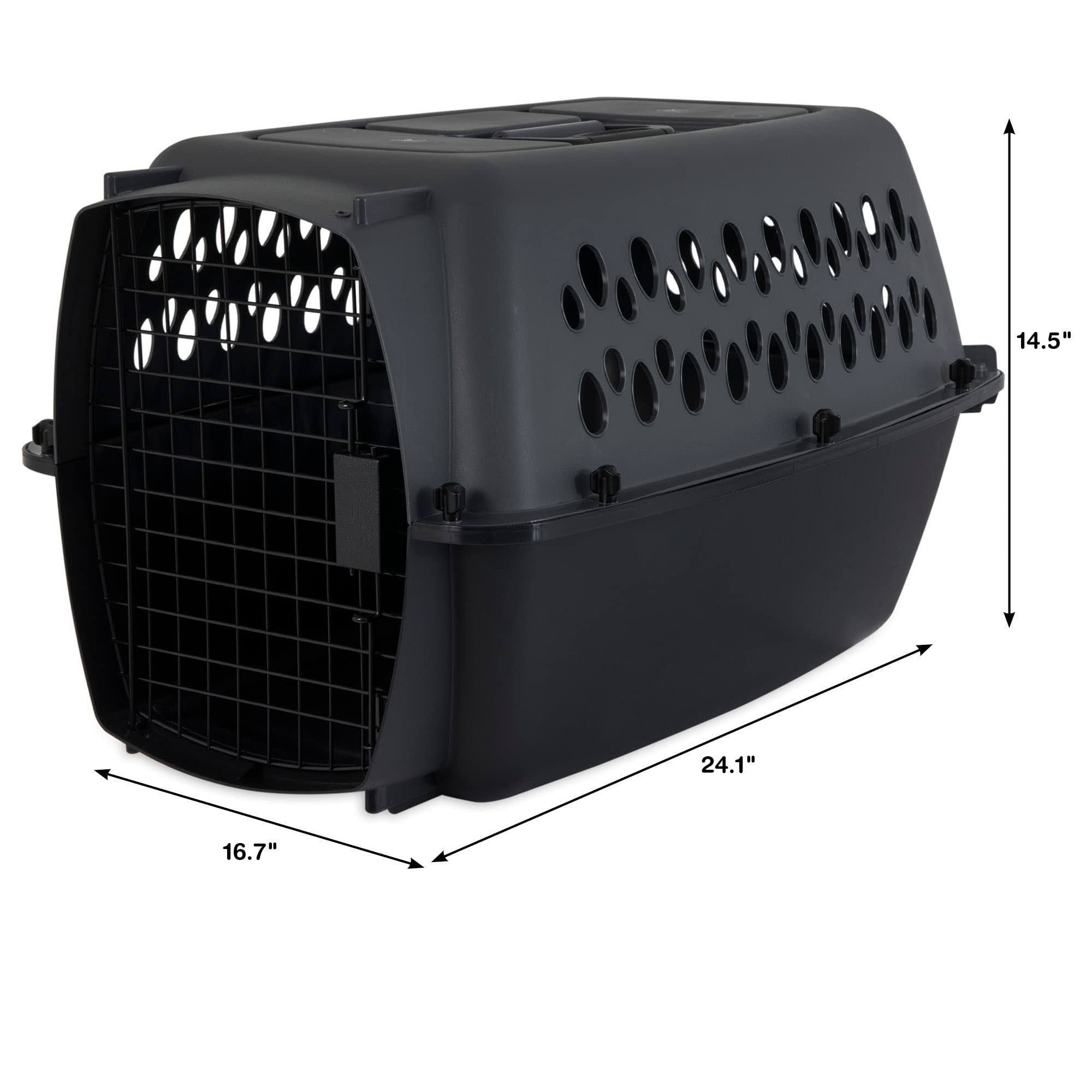 Rangement intégré du Petmate Pet Porter pour l'identification lors du trajet.