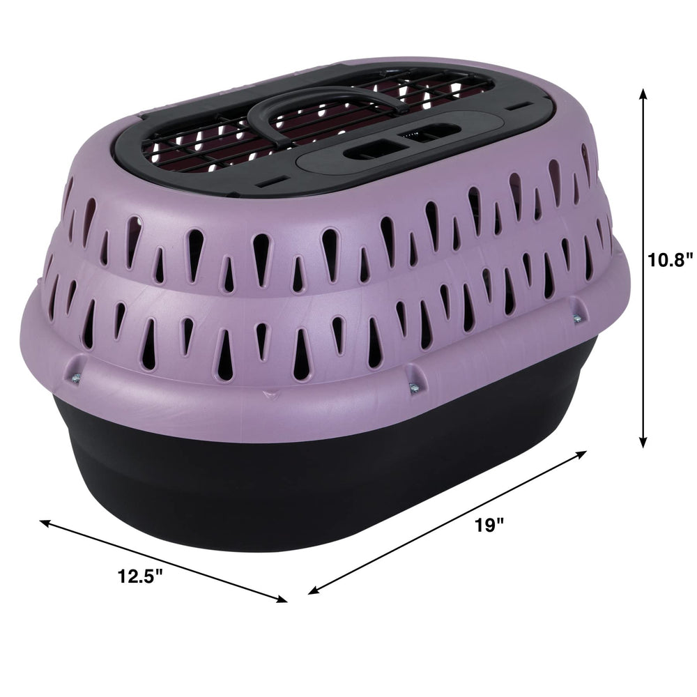 Porte supérieure de 14 pouces sur la cage Petmate pour un chargement facilité.