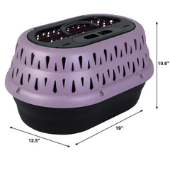 Porte supérieure de 14 pouces sur la cage Petmate pour un chargement facilité.