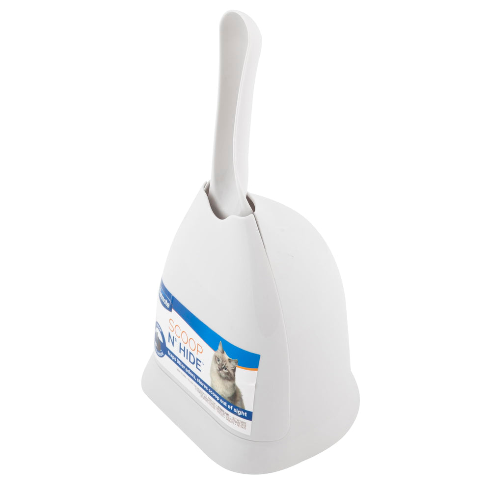Petmate Scoop N' Hide avec ensemble pelle-litière et rangement discret pour espace propre.