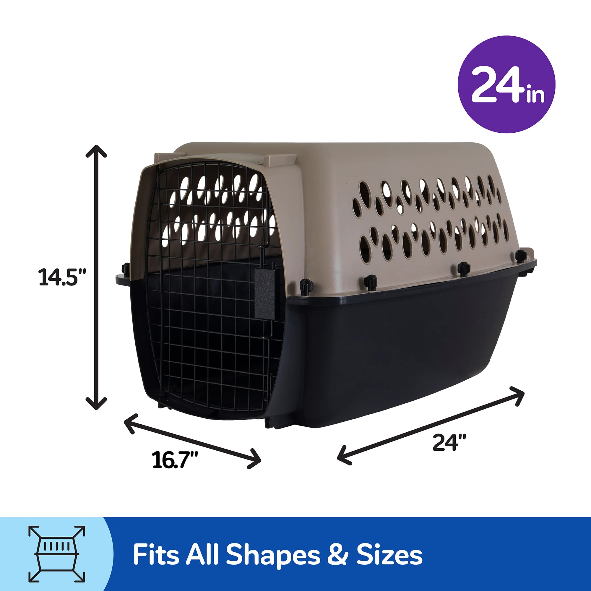 Petmate Vari Dog Kennel — nettoyage rapide grâce à une coque facile.