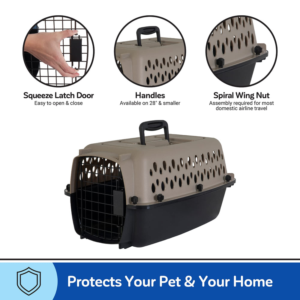 Conçu pour les chiens pesant jusqu'à 10 livres dans le Petmate Vari Dog Kennel.