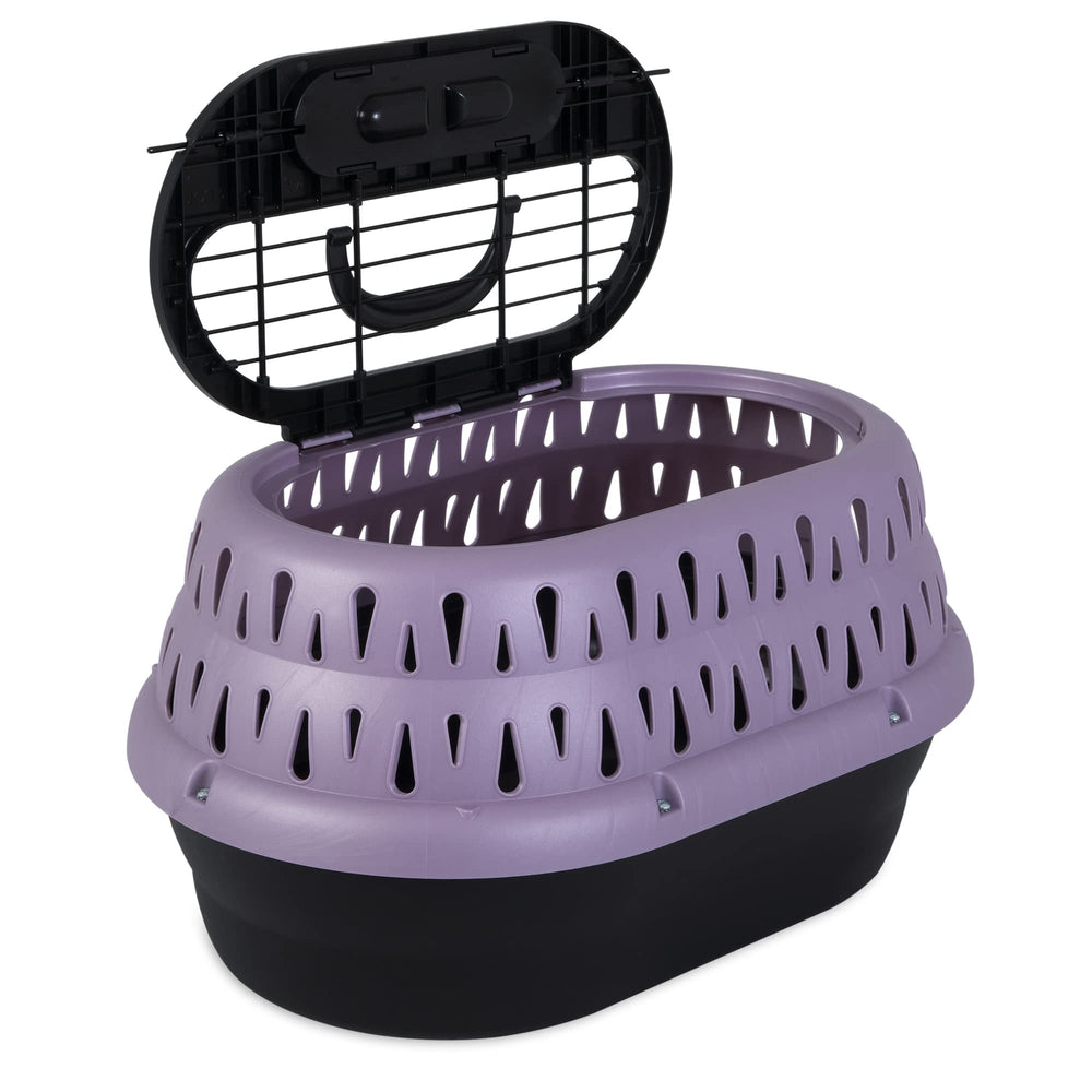 Ventilation à 360 degrés assurant visibilité et air frais autour du animal.