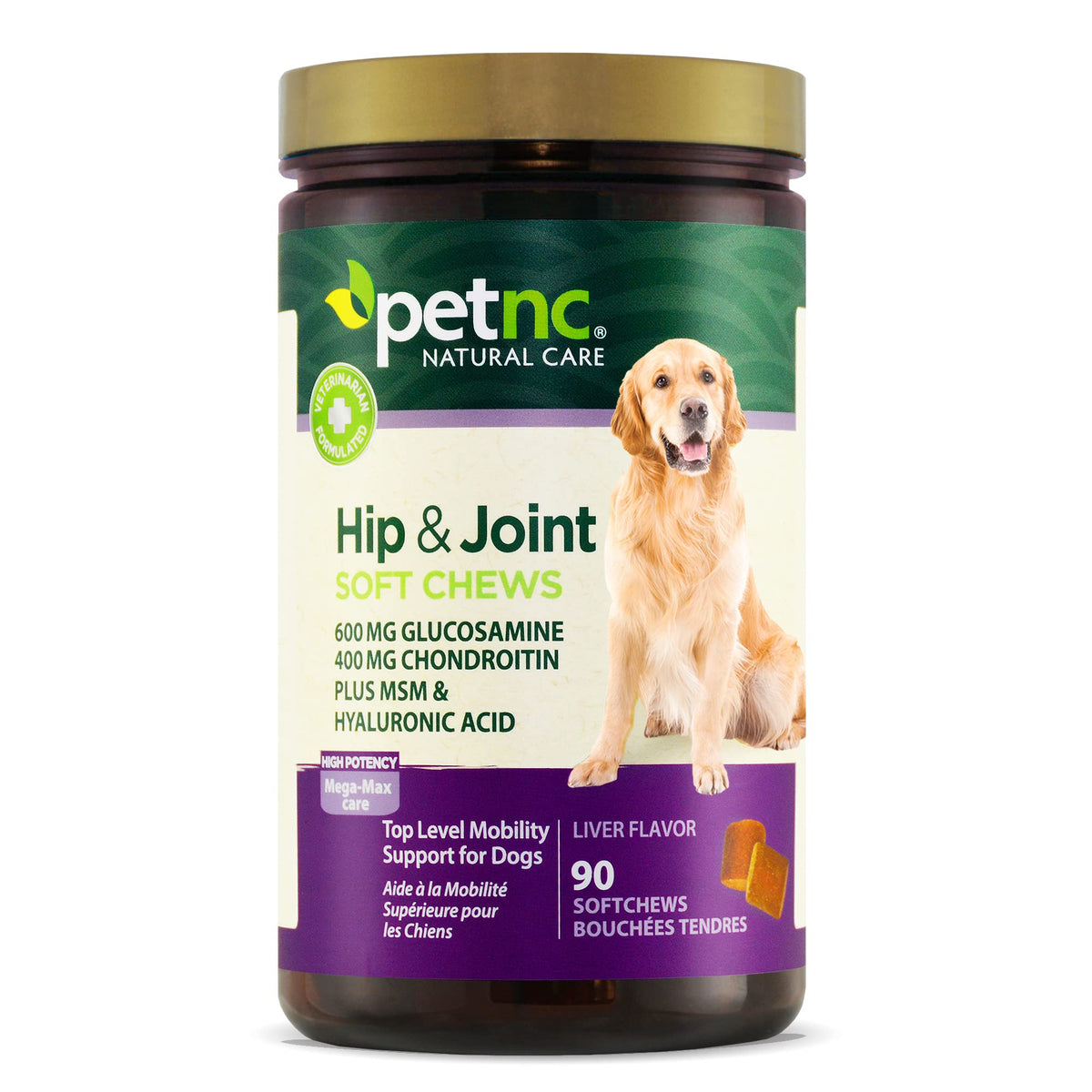PetNC Nature Care Gommes pour hanches et articulations, emballage attrayant