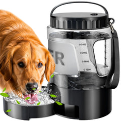 PETNF Bouteille d’eau portable pour chien 95oz, vue d’ensemble.