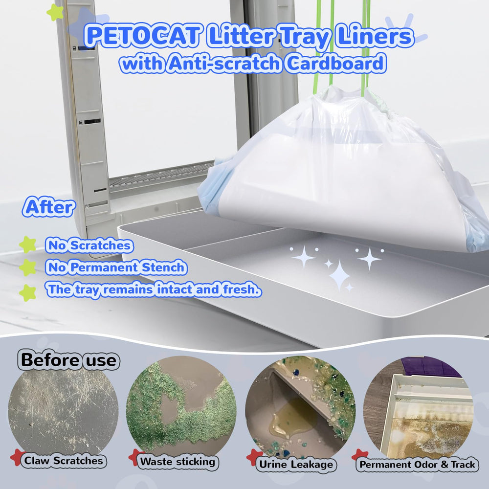 Liner PETOCAT avec fermeture à cordon pour une élimination propre.
