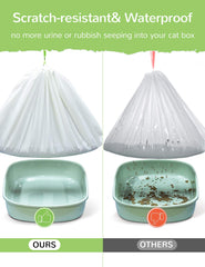 Liner PETOCAT avec cordon: manipulation facile, sans déversement.