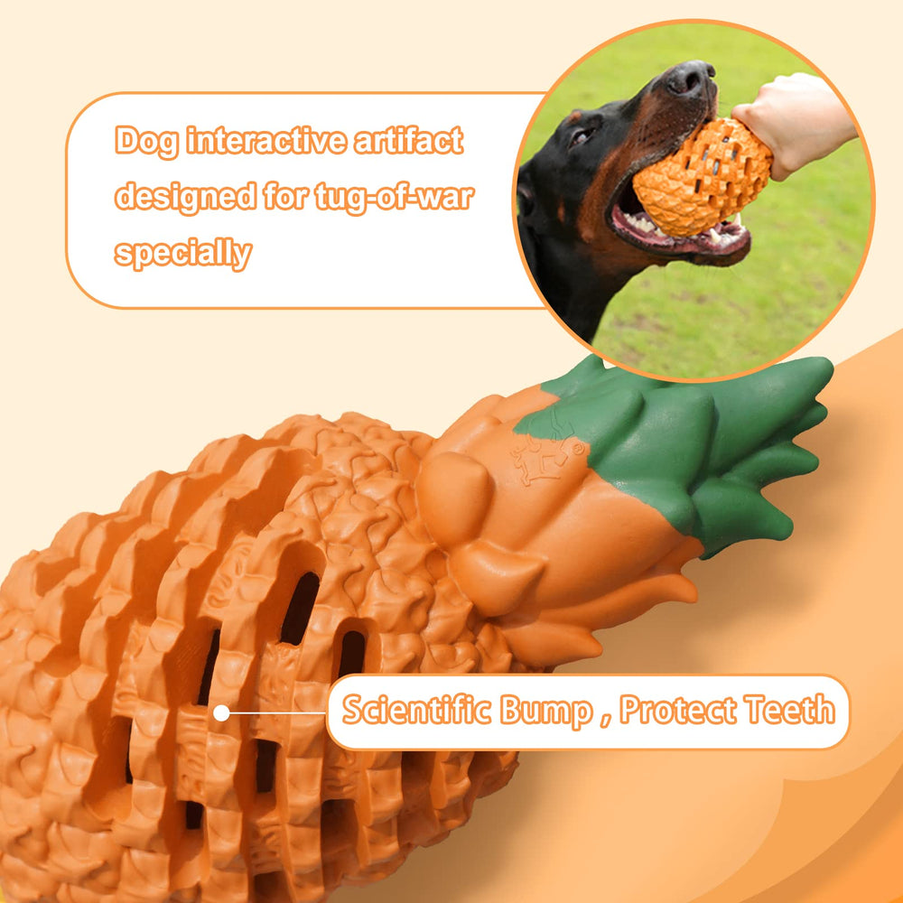 Jouet à remplir PETOPIA ananas, parfait pour friandises et récompenses.