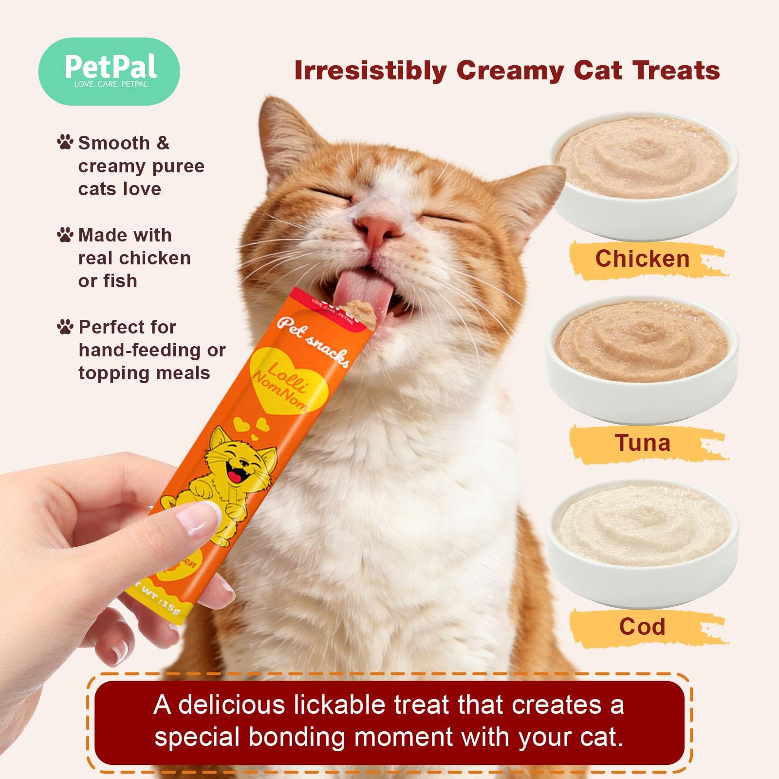 PetPal Féline Tentation pack 30 tubes, variété gourmande.