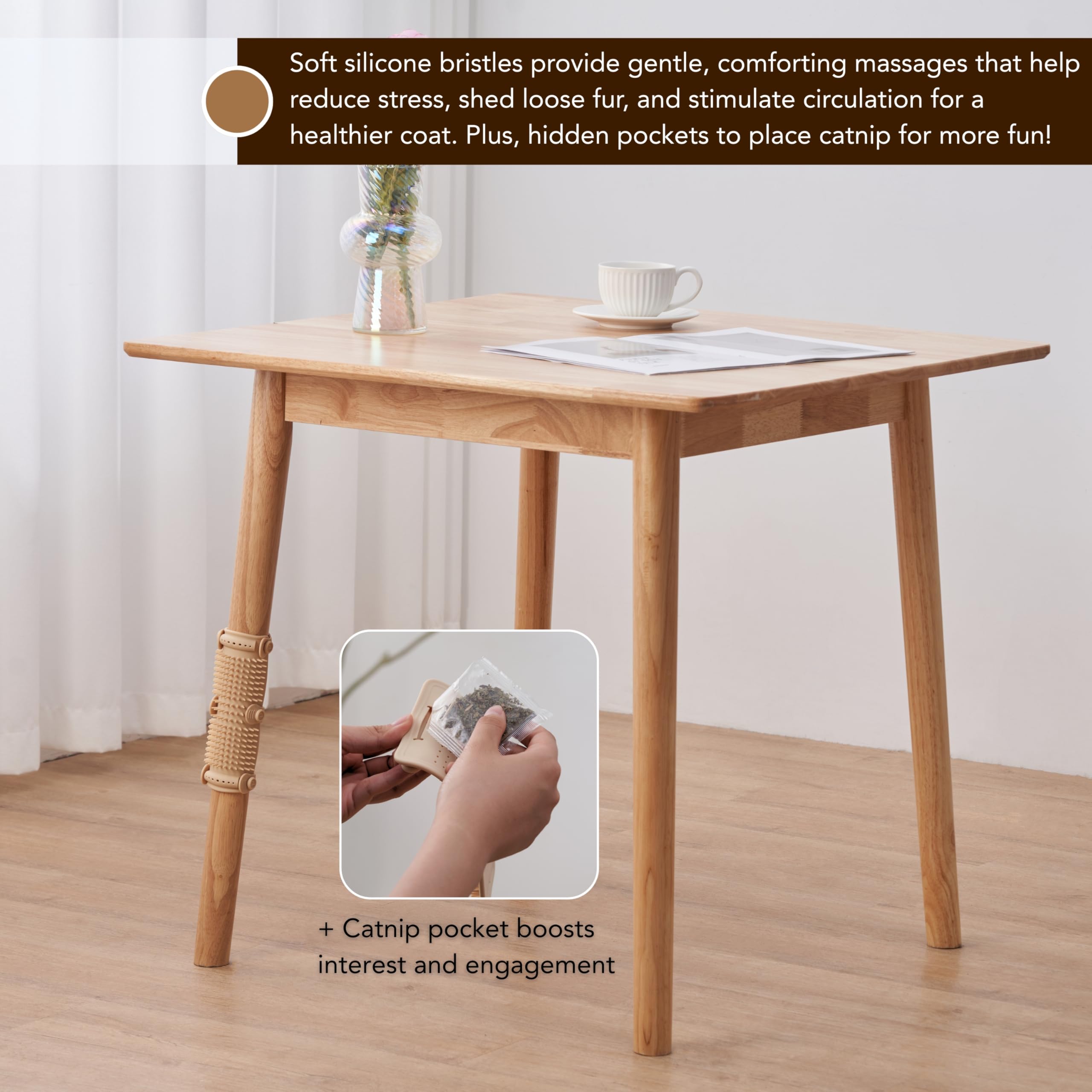 PetPals Anywhere: surface silicone facile à nettoyer pour une hygiène simple.