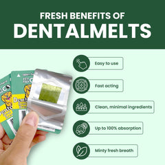 Film buccal PetPax Co. DentalMelt – dissolution rapide dans la bouche.
