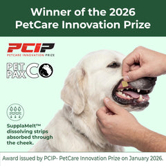 PetPax Co ingrédients naturels sauge spiruline — formulation simple et efficace.