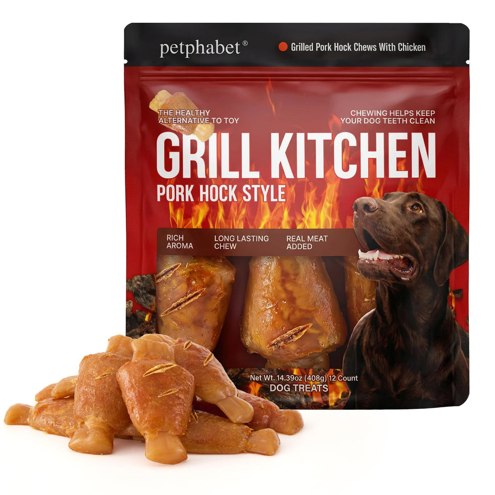 PETPHABET os-grille-jarret-de-porc: friandise savoureuse pour chiens actifs