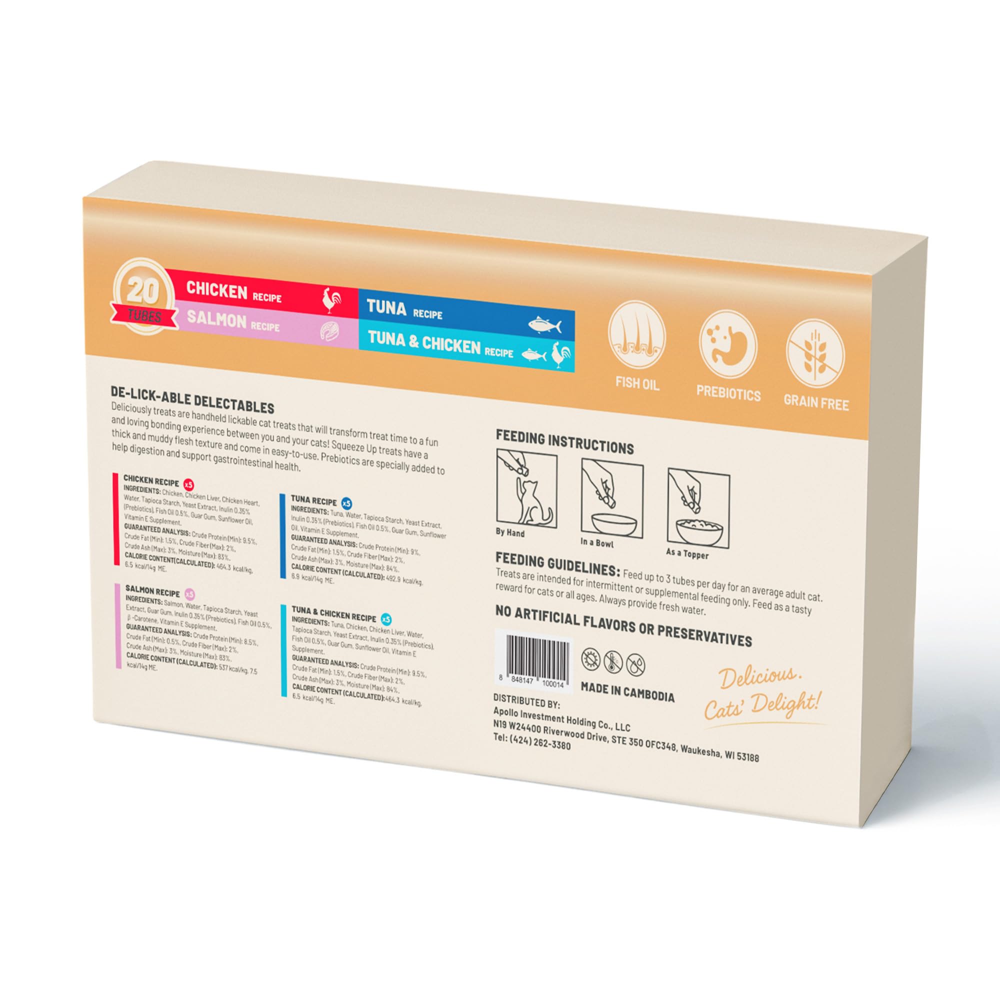 PETPHABET ouverture facile — tubes pratiques pour sorties avec le chat