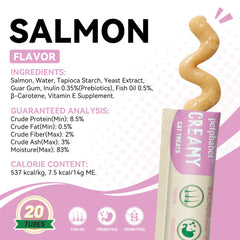 PETPHABET pate-creme saumon : texture onctueuse pour une expérience gourmande.