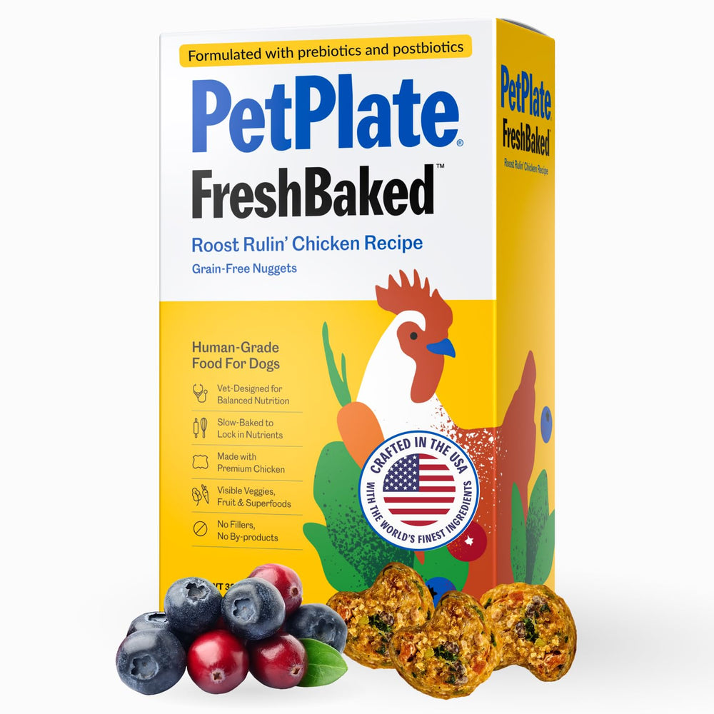 PetPlate Roost Rulin' Poulet: croquettes sèches humaines, appétentes.