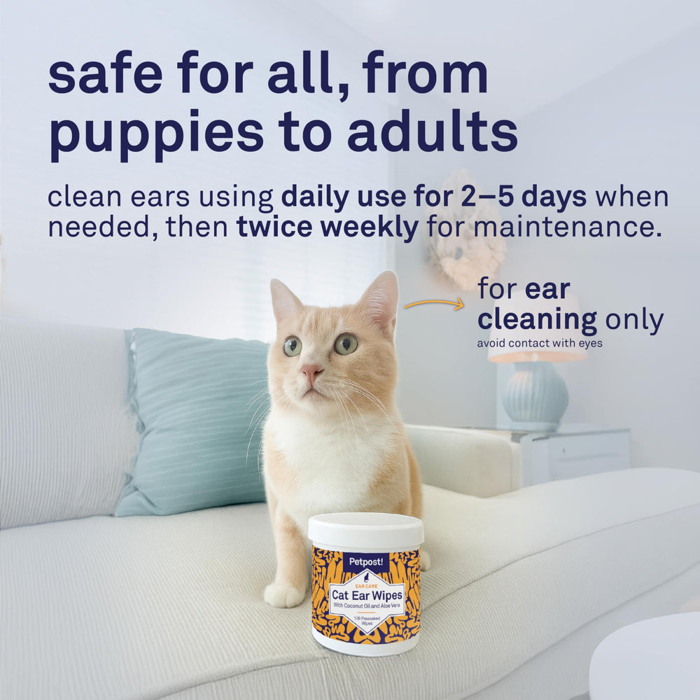 Emballage recyclable Petpost lingettes oreilles chat respectueux de l’environnement