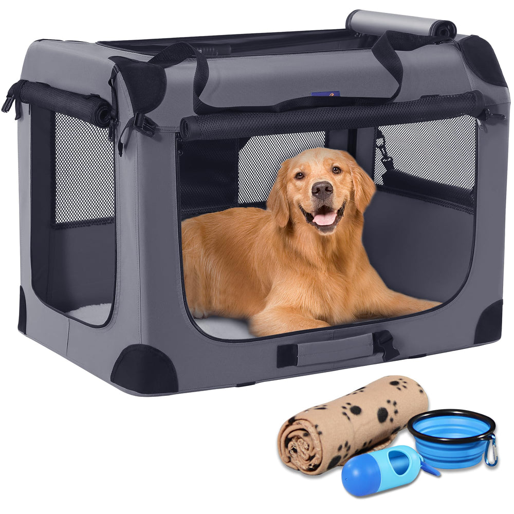 Petprsco cage-chien 40 pouces, pratique pour les trajets avec un grand chien.