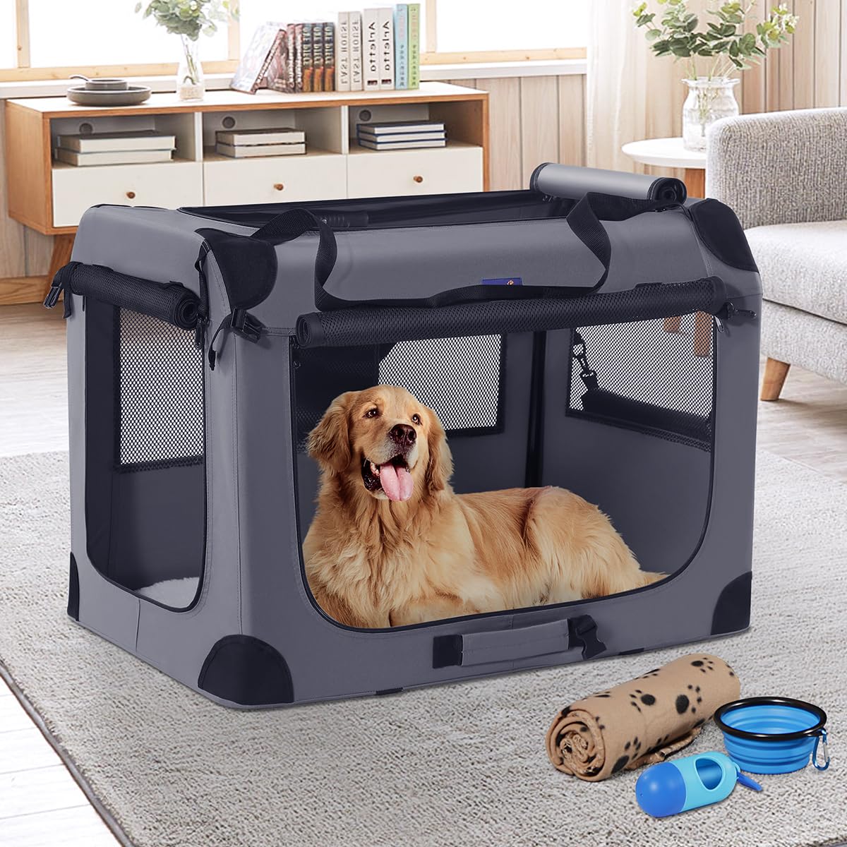 Poches latérales pratiques pour friandises et laisses, Petprsco.