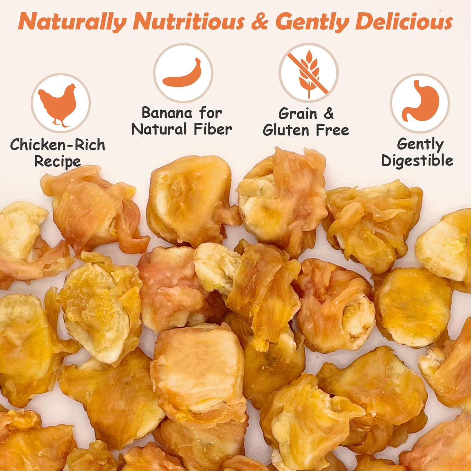 Sachet PETPURO de friandises poulet-banane, environ 900 g.