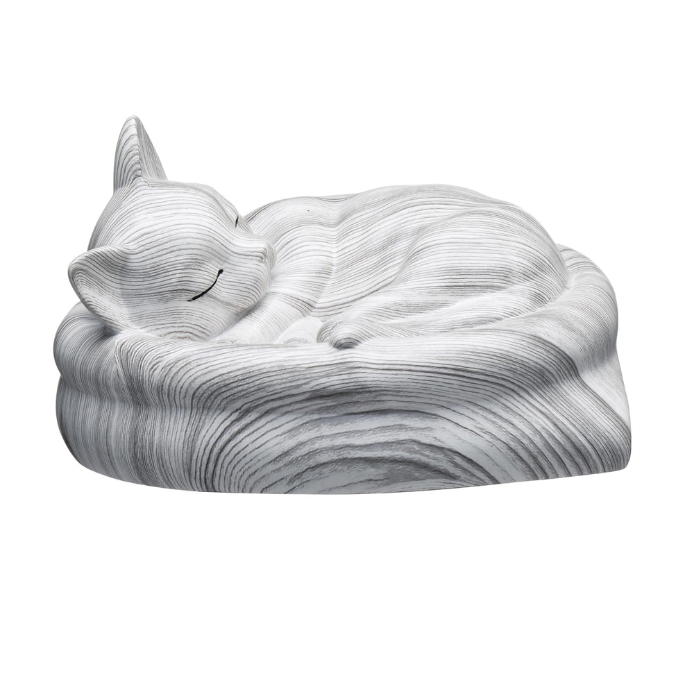 Urne PETQTBB blanche compacte pour chat, espace discret pour les cendres.