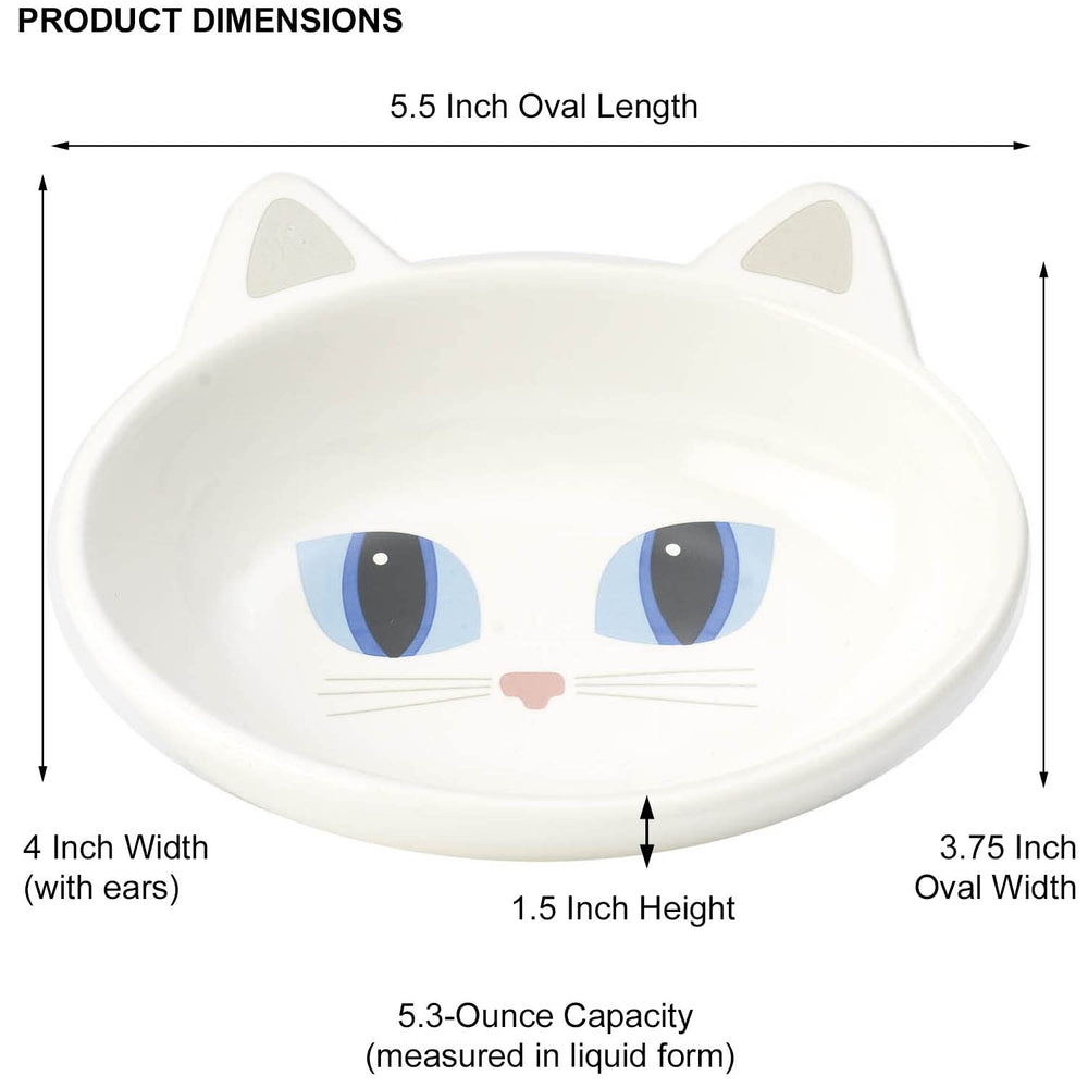 Petrageous bol chat visuel décoratif apportant une touche charmante à la zone repas.