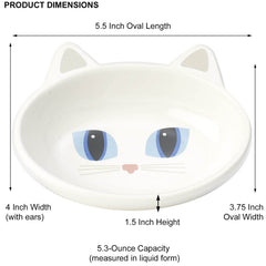 Petrageous bol chat visuel décoratif apportant une touche charmante à la zone repas.