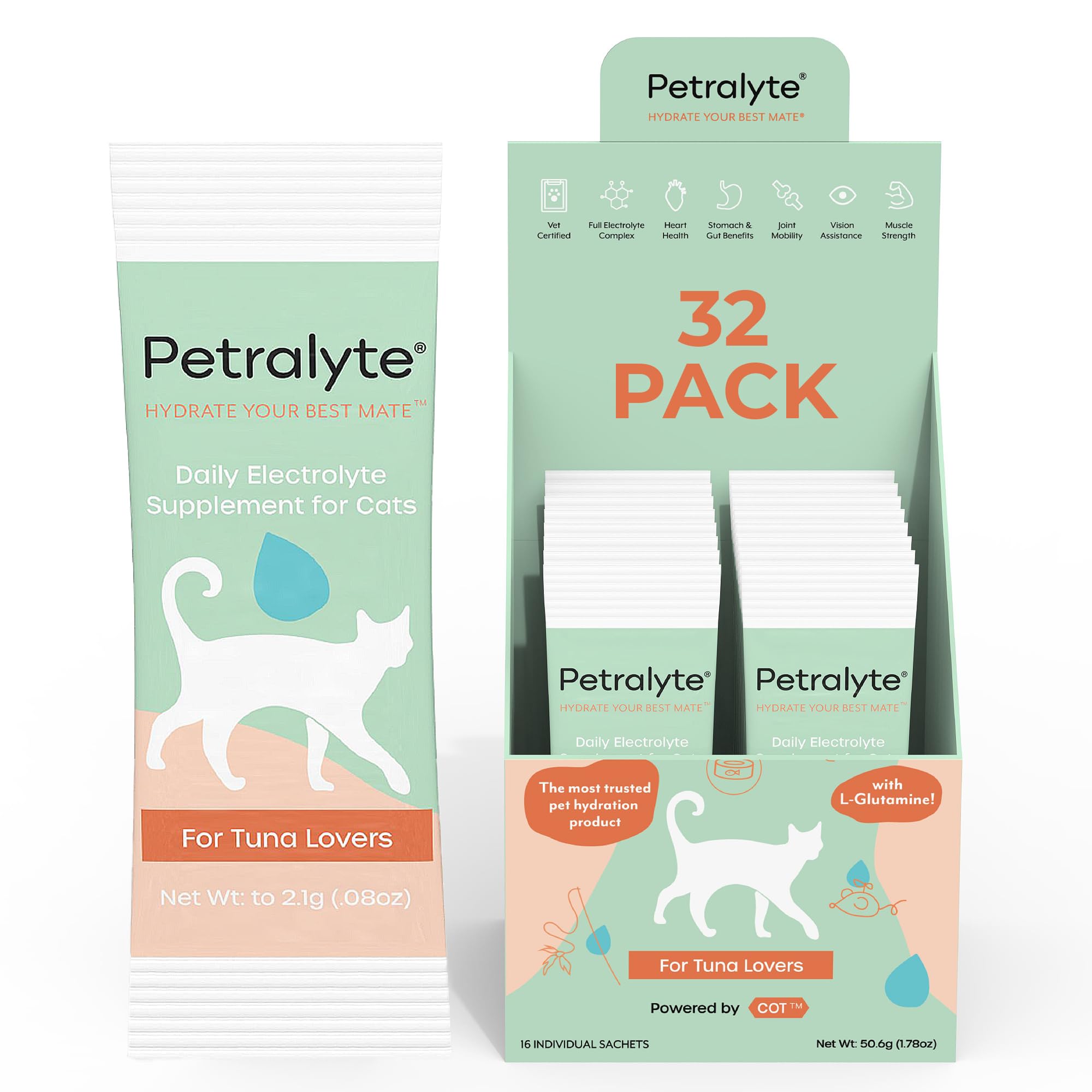 Petralyte pour chats – sachets d'hydratation soutenant l'hydratation quotidienne