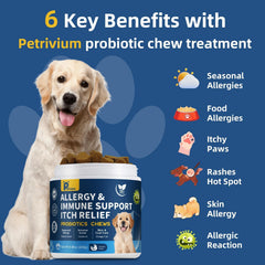 Petrivium bouchées chien peau et pelage sains possible.