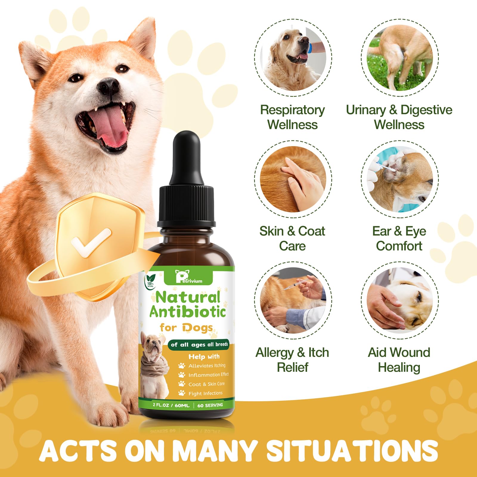 Petrivium doseur-gouttes-precis, dosage facile pour chiens et chats.