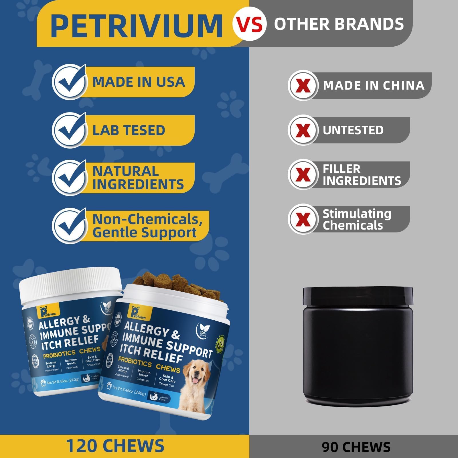 Petrivium epicor pour chiens, flore intestinale et réponse immunitaire.