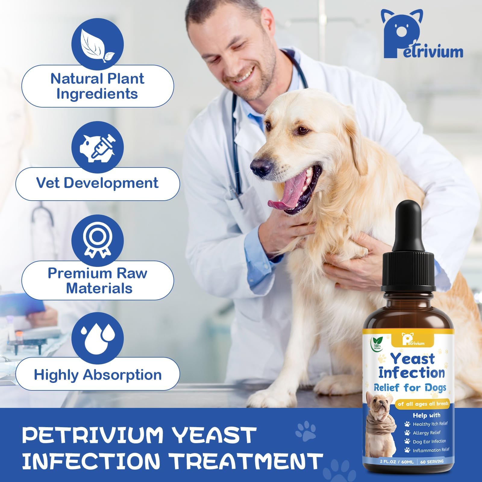 Pipette doseuse Petrivium, dosage précis pour soulager irritations cutanées.