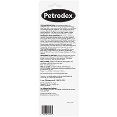 Brosse dentaire double-face Petrodex pour un nettoyage efficace.