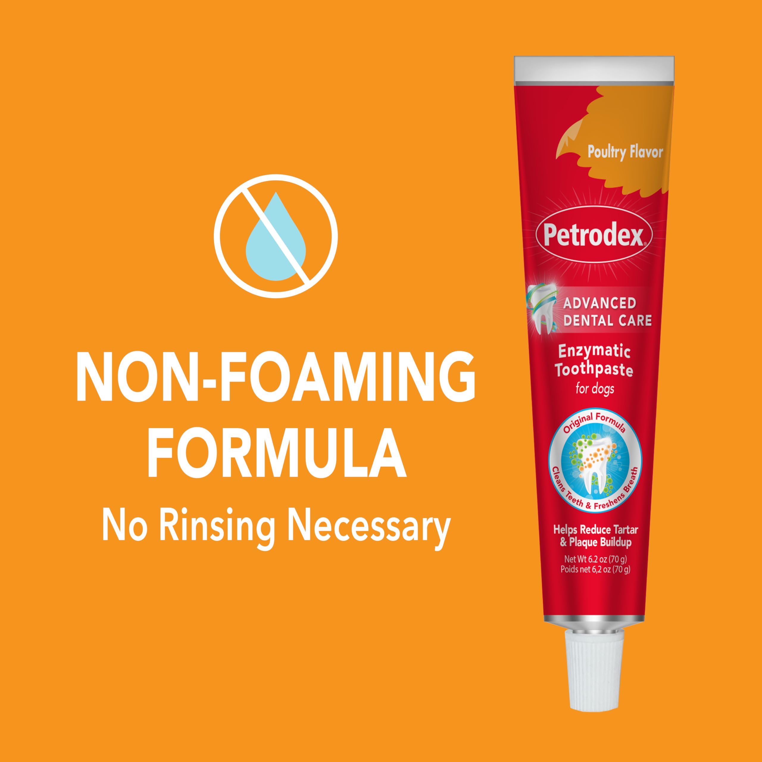 Flacon Petrodex dentifrice chiens, dose adaptée pour un brossage efficace