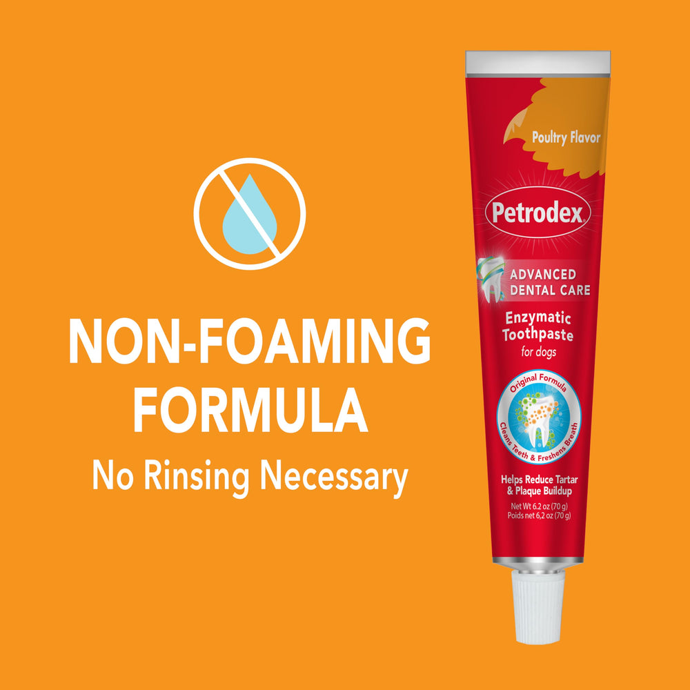 Flacon Petrodex dentifrice chiens, dose adaptée pour un brossage efficace