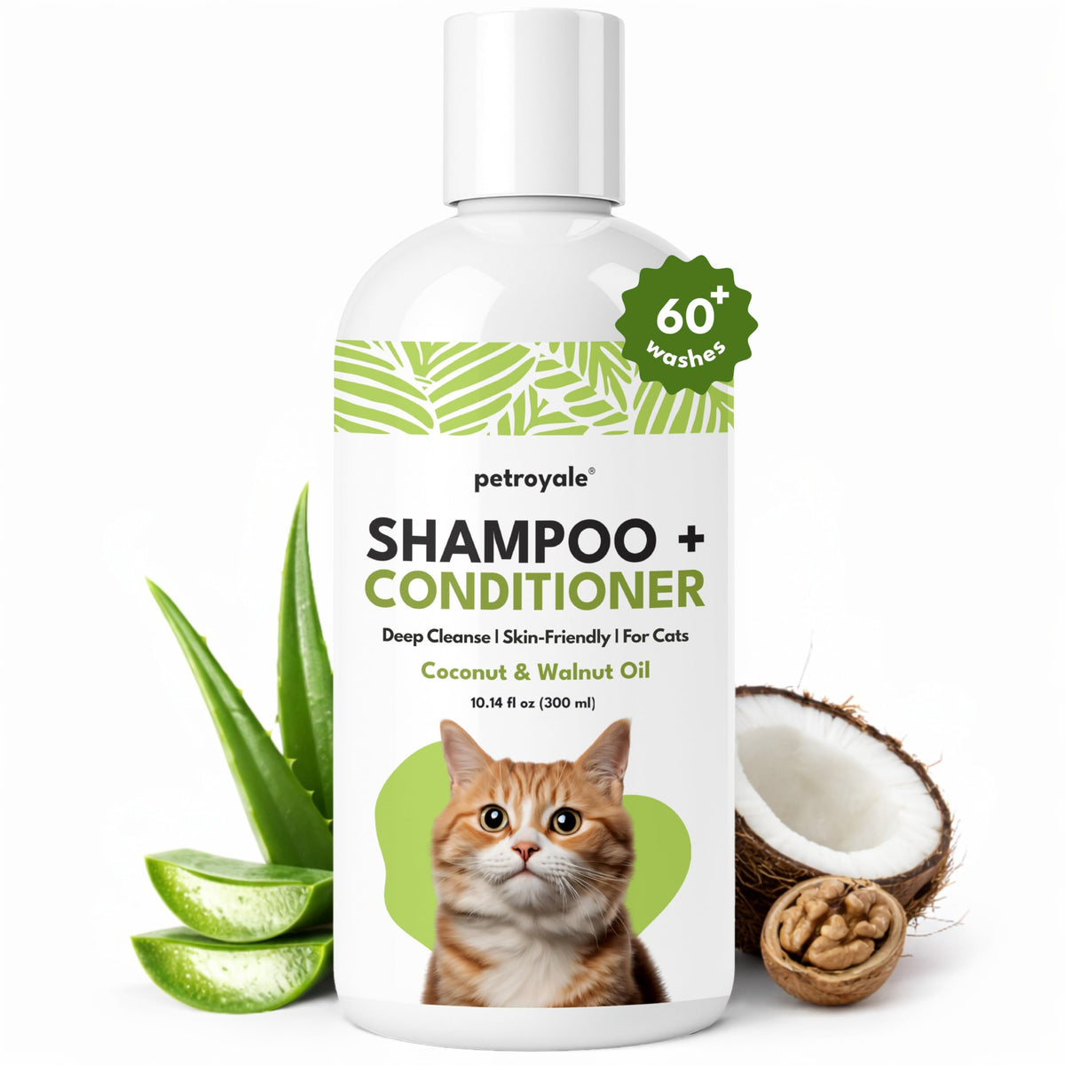 Shampoing 2-en-1 Petroyale dans sa bouteille, nettoyage et démêlage faciles