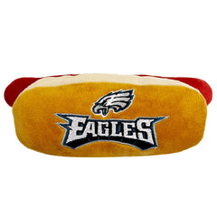 Pets First Eagles hot-dog peluche avec sifflet – jouet pour chien et chat