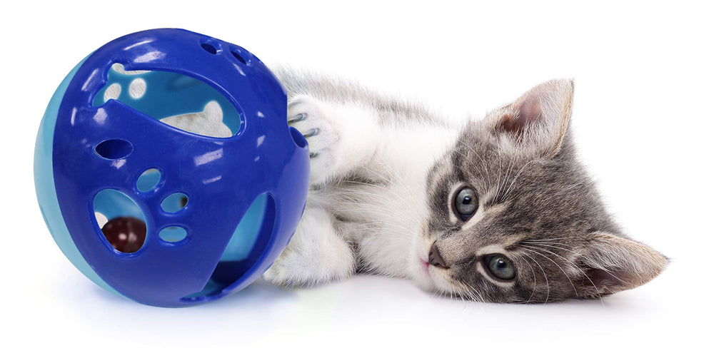 Pets First jouet balle chat grande clochette, parfait pour des sessions répétées.